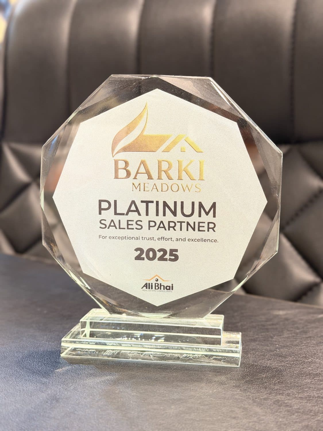 Barki Homes platinum sales partner